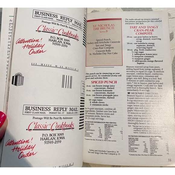 PILLSBURY RECIPES HOLIDAY CLASSICS COOKIES SWEETS & GIFTS 1987 CHRISTMAS #82 - Picture 4 of 5